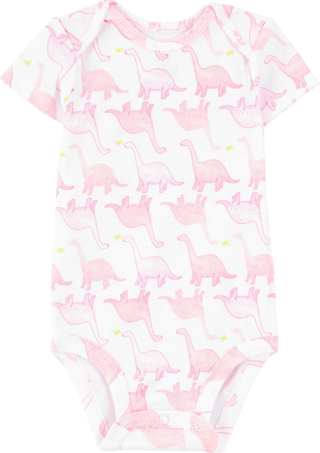 imageSimple Joys by Carters Baby Girls 6Pack Sleeveless BodysuitMulticolorDinosaurFloralForest AnimalsFruitHearts