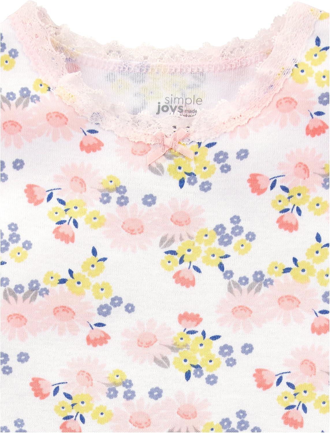imageSimple Joys by Carters Baby Girls 6Pack Sleeveless BodysuitMulticolorFloralForest AnimalsFruit