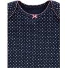 imageSimple Joys by Carters Baby Girls LongSleeve Bodysuit Pack of 5Mint GreenNavy DotsPinkButterfliesFloral