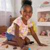 imageSimple Joys by Carters babygirls 3piece Playwear SetDenimPink DotsWhite Floral