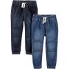 imageSimple Joys by Carters Toddler Boys PullOn Denim Pant Pack of 2DenimDark Denim