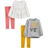 Grey Love/Pink/White Floral/Yellow Dots