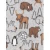 imageSimple Joys by Carters Toddlers and Baby Boys LooseFit Flame Resistant Fleece Footed Pajamas Pack of 3Buffalo CheckPolar BearStripe