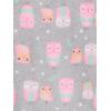 imageSimple Joys by Carters Toddlers and Baby Girls LooseFit Flame Resistant Fleece Footed Pajamas Pack of 3CatDotsOwls