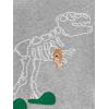 imageSimple Joys by Carters boys 4piece Pajama Set Cotton Top ampamp Fleece BottomDinosaur