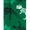 imageSimple Joys by Carters boys 4piece Pajama Set Cotton Top ampamp Fleece BottomDinosaur