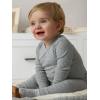 imageSimple Joys by Carters unisexbaby 4pack Side Snap BodysuitDusty BlueGoldGrey HeatherWhite Stripe