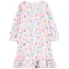 imageSimple Joys by Carters Girls 2Pack Fleece NightgownsMint Green DotsWhite Cat