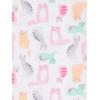 imageSimple Joys by Carters Girls 2Pack Fleece NightgownsMint Green DotsWhite Cat