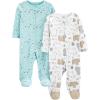 Aqua Blue Forest Animals/White Bear