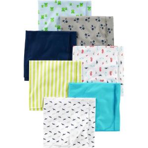 imageSimple Joys by Carters Unisex Babies Flannel Receiving Blankets Pack of 7BlueWhite