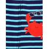 imageSimple Joys by Carters Kids 3Pack Snug Fit Footless Cotton PajamasBlue Sea LifeNavy StripeWhite Cars