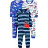 Blue Sea Life/Navy Stripe/White Cars