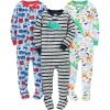 Blue Firetruck/Grey Stripe/White Dinosaur