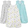 imageSimple Joys by Carters Baby 3Pack Cotton Wearable Blankets HeartsOwl SmallSheepClouds
