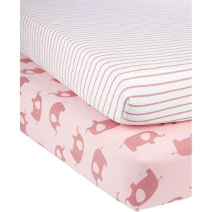 imageSimple Joys by Carters Baby 2Pack Cotton Crib SheetsElephantsStars