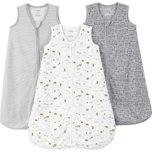 imageSimple Joys by Carters Baby 3Pack Cotton Wearable Blankets HeartsOwl SmallAnimalStripe