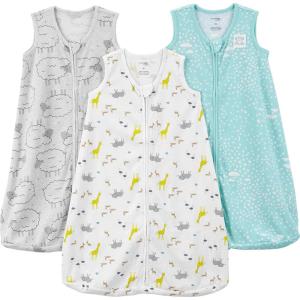 imageSimple Joys by Carters Baby 3Pack Cotton Wearable Blankets HeartsOwl SmallSheepClouds
