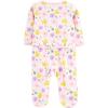 imageSimple Joys by Carters Baby Girls Cotton and Fleece Footed Sleep and Play Pack of 2Purple LlamaWhite Floral