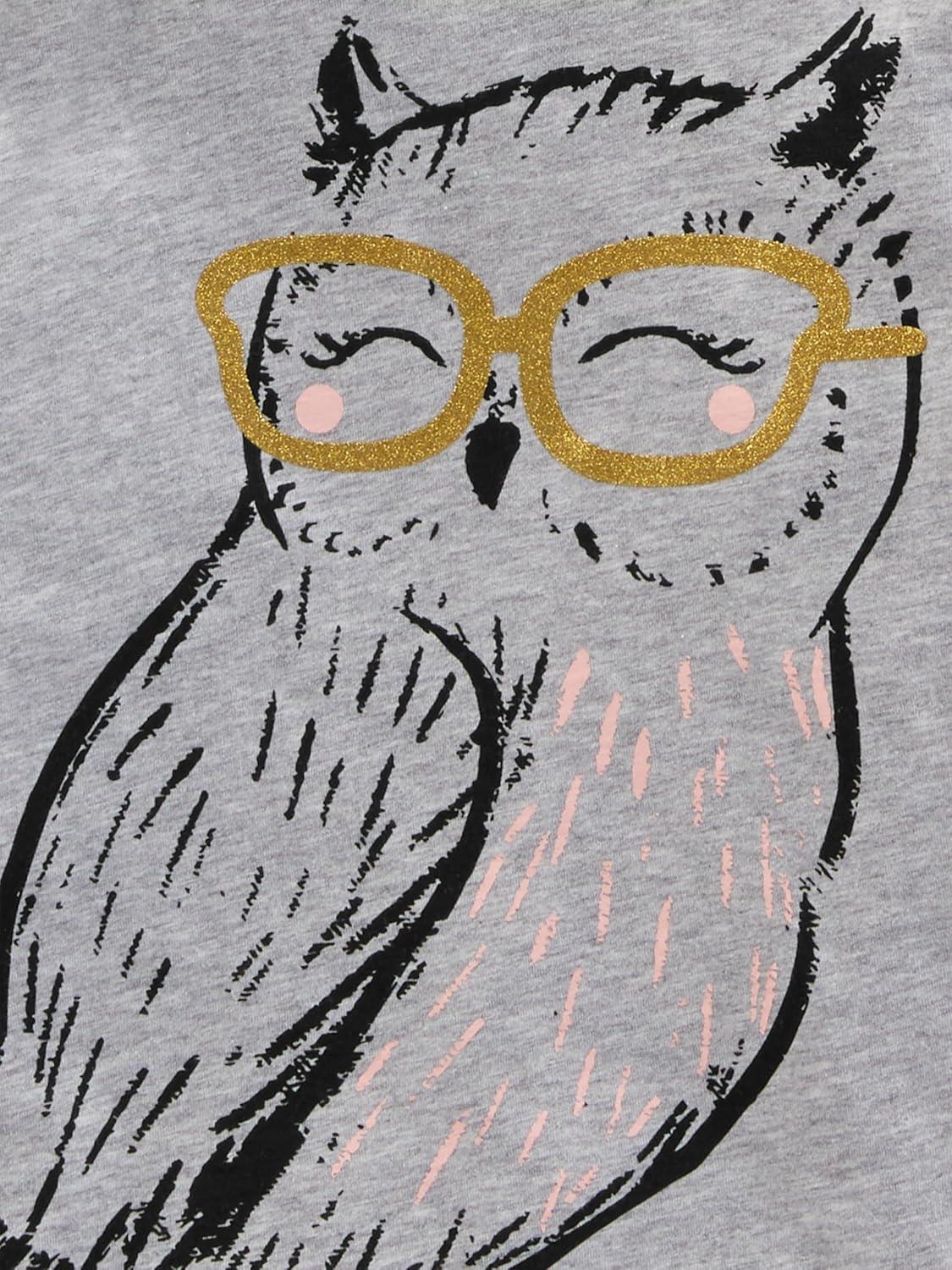 imageSimple Joys by Carters BabyGirls 3Pack Graphic LongSleeve TeesGeniusHorsesOwl Print