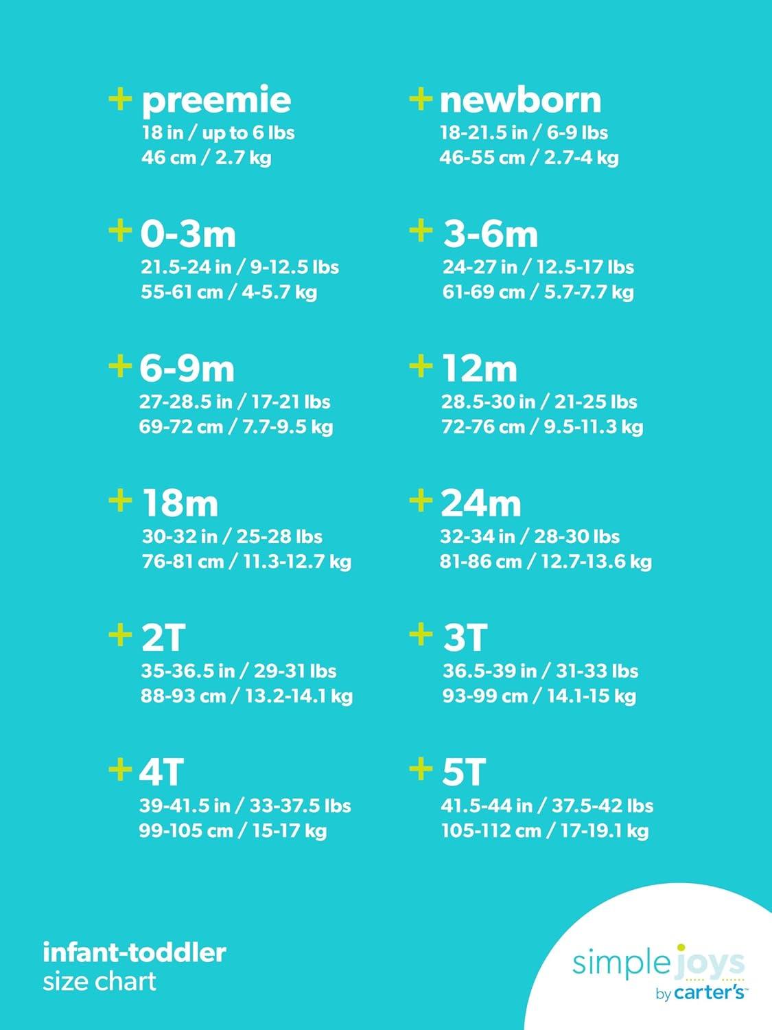 imageSimple Joys by Carters BabyGirls 3Pack Graphic LongSleeve TeesPurple Floral