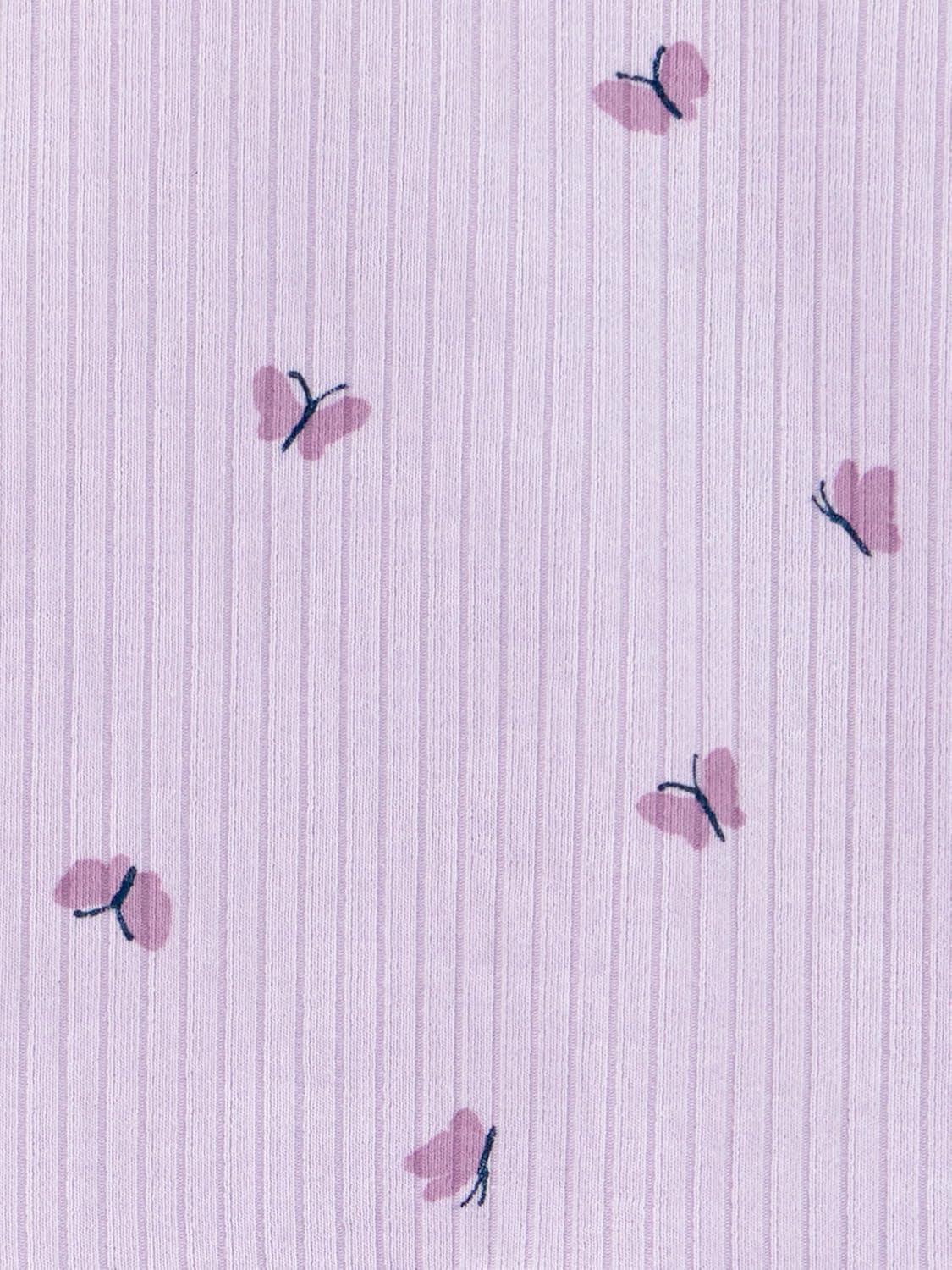 imageSimple Joys by Carters BabyGirls 3Pack Graphic LongSleeve TeesPurple Floral