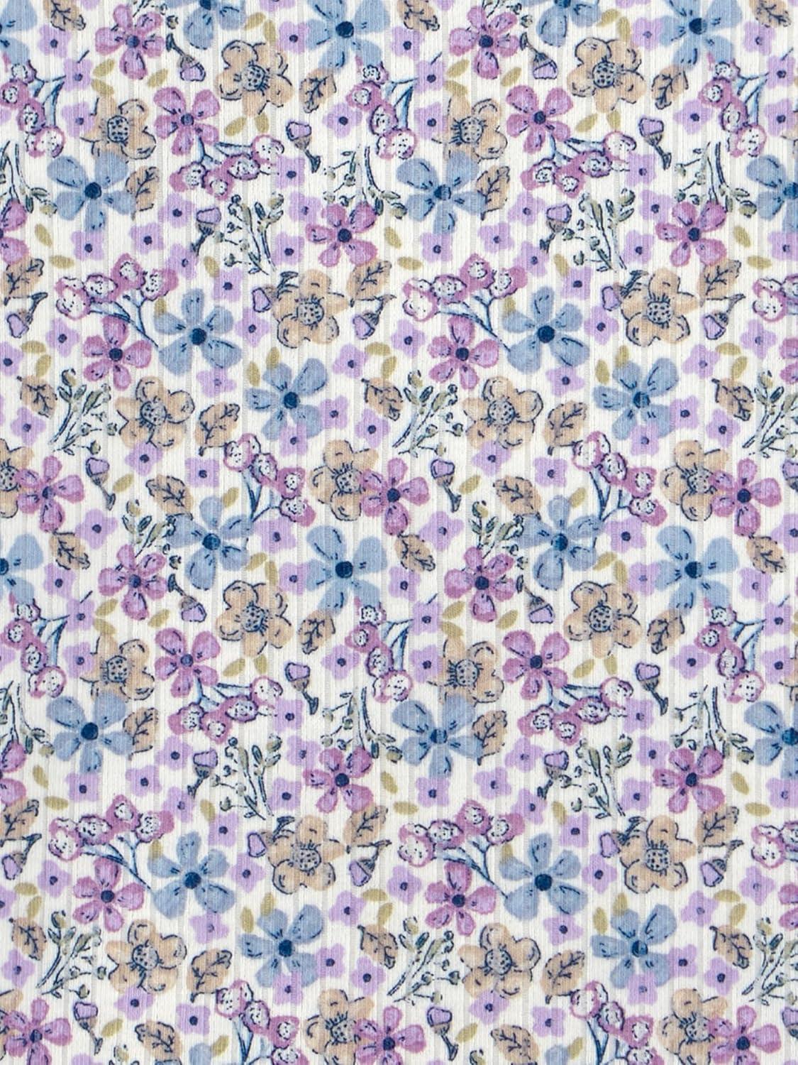 imageSimple Joys by Carters BabyGirls 3Pack Graphic LongSleeve TeesPurple Floral