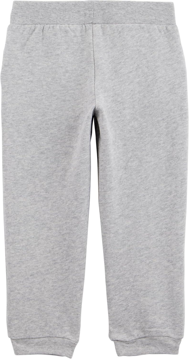 imageSimple Joys by Carters Girls 2Pack Fleece JoggersGreyPink