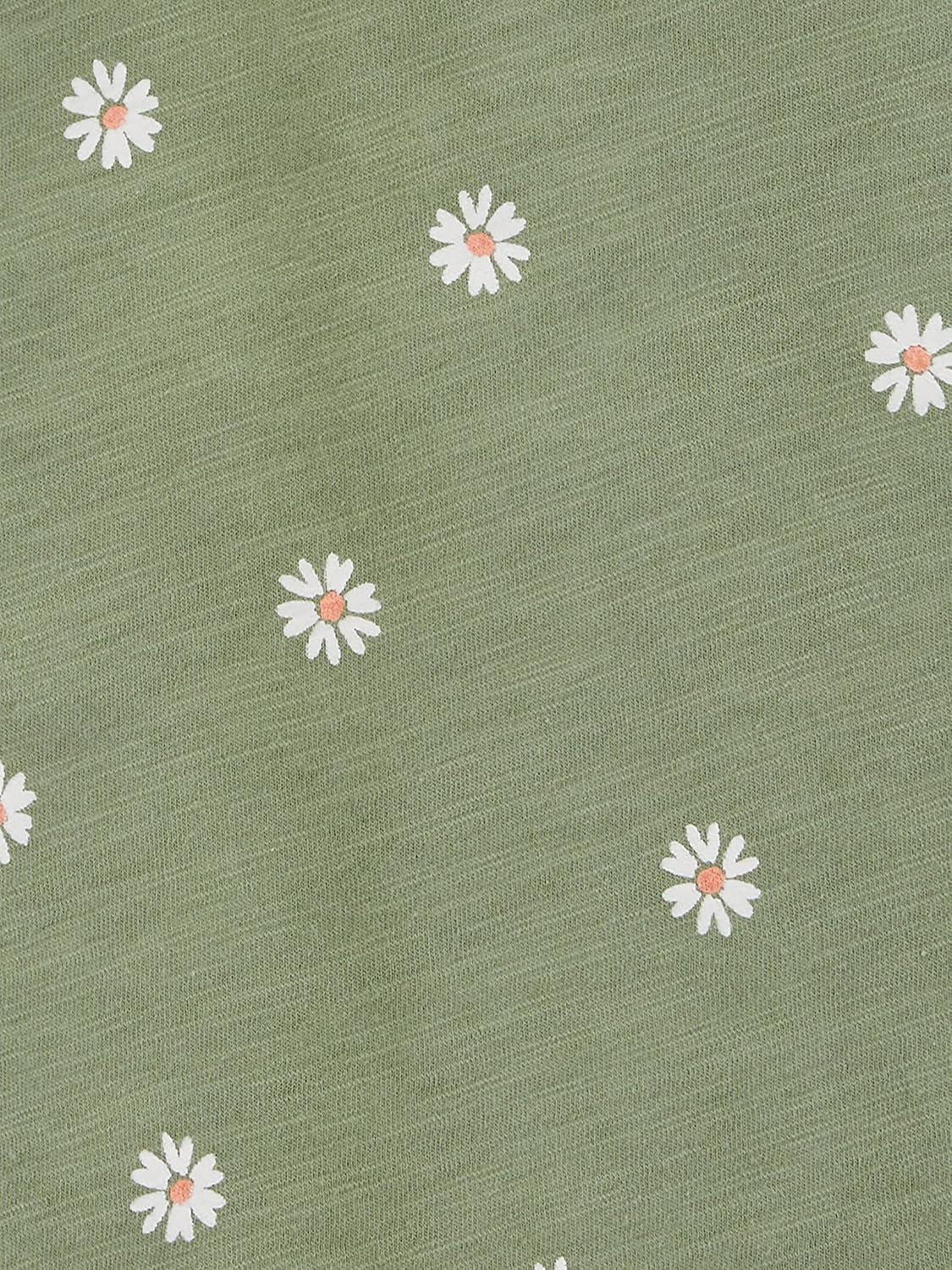 imageSimple Joys by Carters Girls ShortSleeve Shirts and Tops Pack of 3GreyLight OrangeOlive Flowers