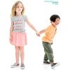 imageSimple Joys by Carters Girls ShortSleeve Shirts and Tops Pack of 3Grey HeartsPink DinosaurWhite Text Print