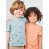 imageSimple Joys by Carters Girls ShortSleeve Shirts and Tops Pack of 3GreyLight OrangeOlive Flowers