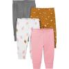 Brown Floral/Grey Heather/Light Grey Strawberry/Pink Heather