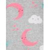 imageSimple Joys by Carters Girls 3Pack Snug Fit Footed Cotton PajamasBallerinaBeesMoon