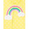 imageSimple Joys by Carters Girls 3Pack Snug Fit Footed Cotton PajamasNavy SpaceWhite DinosaurYellow Dots