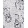 imageSimple Joys by Carters Kids 3Pack Snug Fit Footless Cotton PajamasGold StripeGrey LionWhite Animal