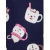 imageSimple Joys by Carters girls LooseFit Flame Resistant Fleece Footed PajamasCookie Snowflake Mugs