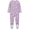imageSimple Joys by Carters girls LooseFit Flame Resistant Fleece Footed PajamasFloral Cherry
