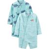 imageSimple Joys by Carters BabyBoys 2Pack 1Piece Zip RashguardsTurtleWhale