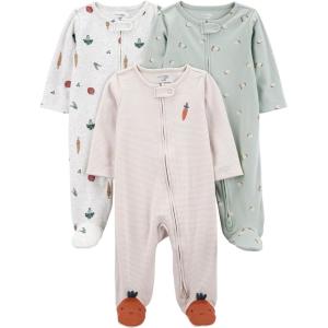 imageSimple Joys by Carters 3pack Sleep and PlayVeggie Stripe