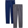 imageSimple Joys by Carters BabyBoys 2Pack Twill PantsNavyGrey Kid