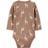 imageSimple Joys by Carters Unisex Baby 5pack Longsleeve BodysuitBrown Safari