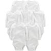 imageSimple Joys by Carters Unisex Baby 7pack Long Sleeve BodysuitWhite