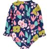 imageSimple Joys by Carters BabyGirls Long Sleeve Zipper One Piece SwimsuitFloral