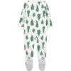 imageSimple Joys by Carters Neutral Holiday Loosefit Flame Resistant Fleece Footed Pajamas Santa ampamp Trees 5T