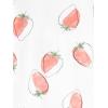 imageSimple Joys by Carters girls 6piece Snug Fit Cotton Pajama SetGrey FloralPink StripeWhite Strawberry