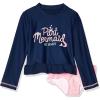 imageSimple Joys by Carters Toddlers and Baby Girls 2Piece Assorted Rashguard SetsNavy MermaidPink Stripe