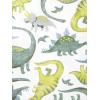 imageSimple Joys by Carters babyboys 3pack Snug Fit Footed Cotton PajamasNavy StripeSage Green ConstructionWhite Dinosaur