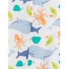 imageSimple Joys by Carters babyboys 3pack Snug Fit Footed Cotton PajamasSea LifeSharkTie Dye