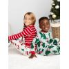 imageSimple Joys by Carters unisexchild Holiday Loosefit Flame Resistant Fleece Footed PajamasLight Grey SantaMint Green Christmas Print