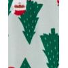 imageSimple Joys by Carters unisexchild Holiday Loosefit Flame Resistant Fleece Footed PajamasLight Grey SnowflakeMint Green Christmas Print
